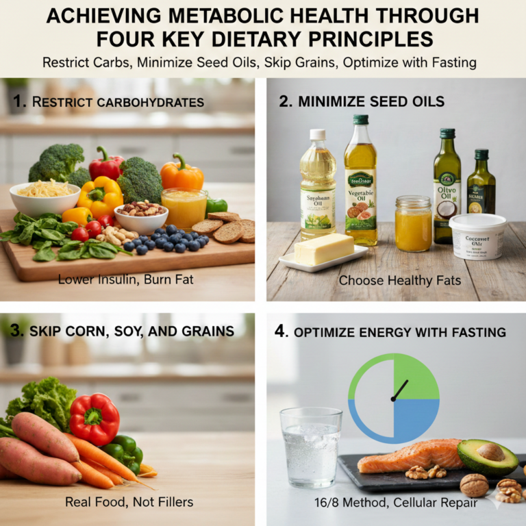 Achieving Metabolic Health Through Four Key Dietary Principles