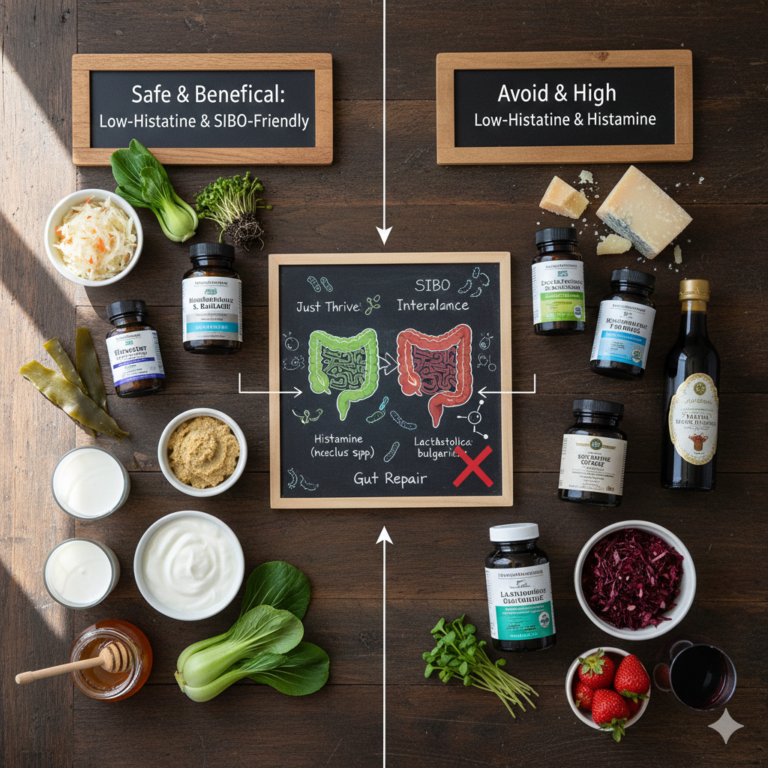 Best Probiotics for SIBO (IBSIBD) & Histamine Intolerance Strains, Foods, and Brands