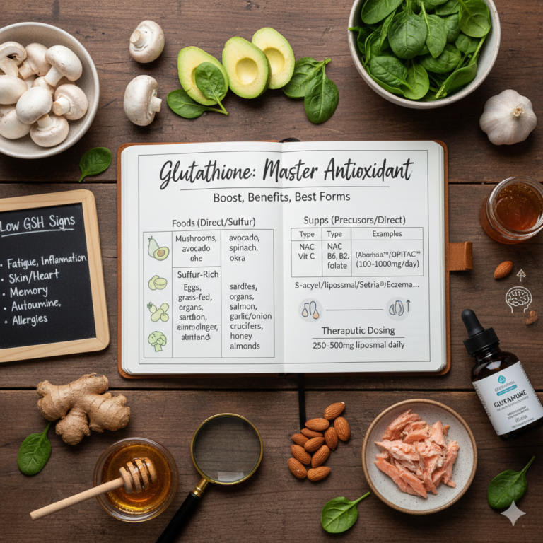 Glutathione Master Antioxidant—Boost, Benefits, Best Forms
