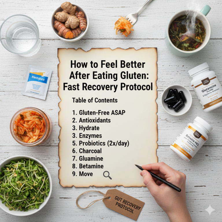 How to Feel Better After Eating Gluten Fast Recovery Protocol