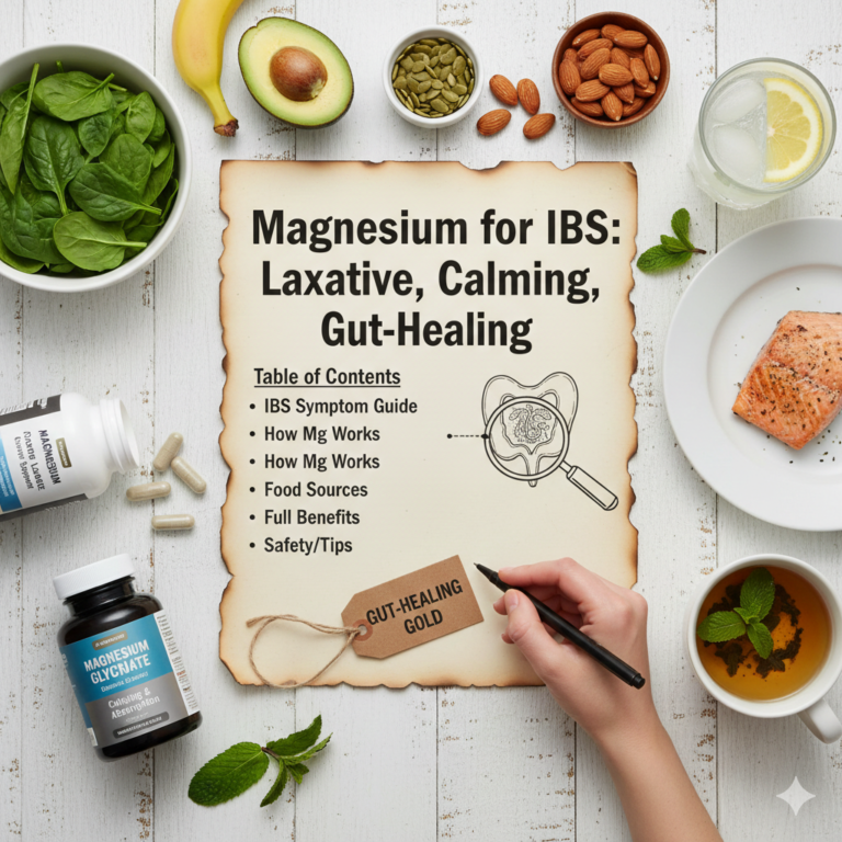 Magnesium for IBS Laxative, Calming, Gut-Healing