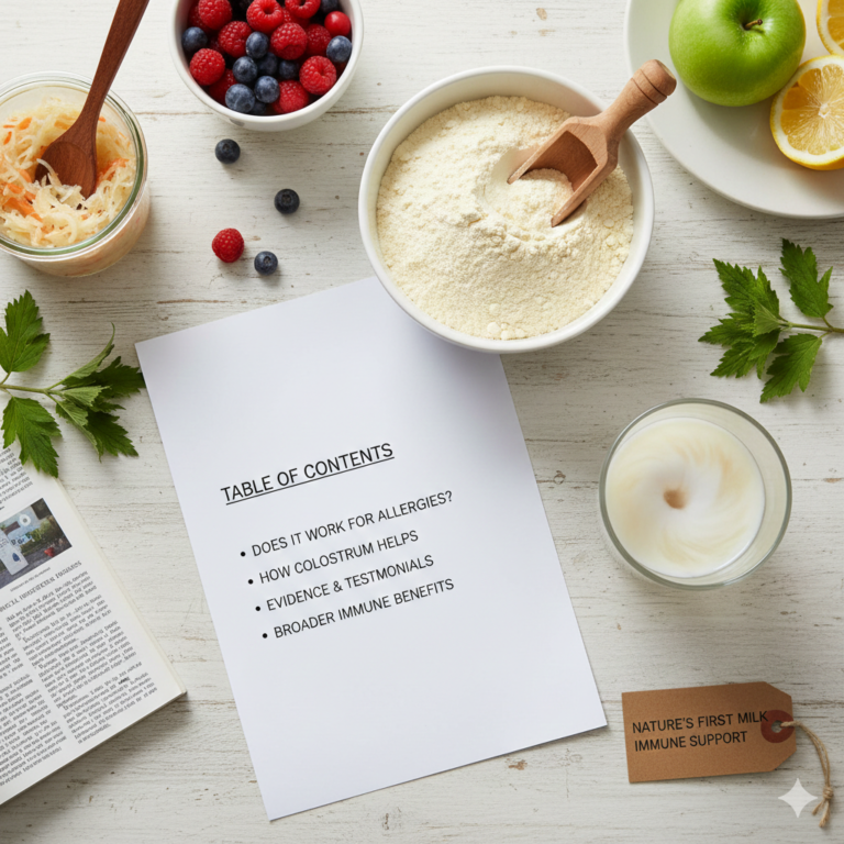 Should You Try Colostrum for Allergies Gut-Healing Immune Support
