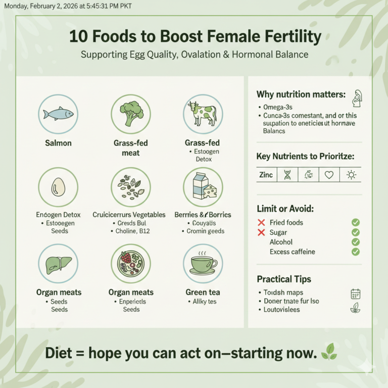 10 Foods to Boost Female Fertility