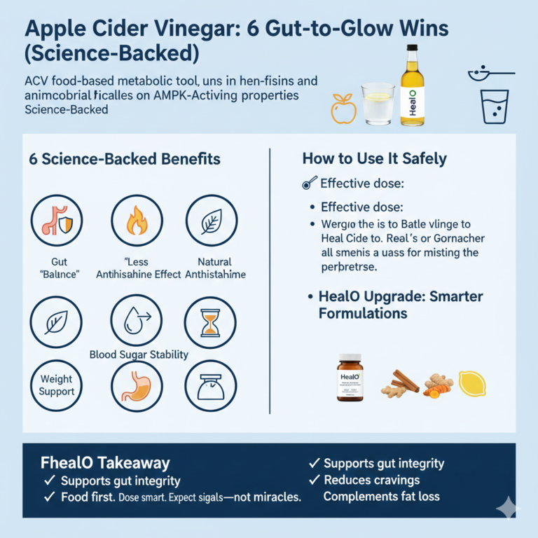 Apple Cider Vinegar 6 Gut-to-Glow Wins (Science-Backed)