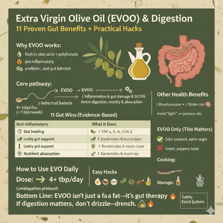 Extra Virgin Olive Oil (EVOO) & Digestion