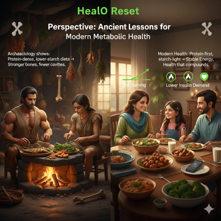 HealO Perspective Ancient Lessons for Modern Metabolic Health 🦴🔥