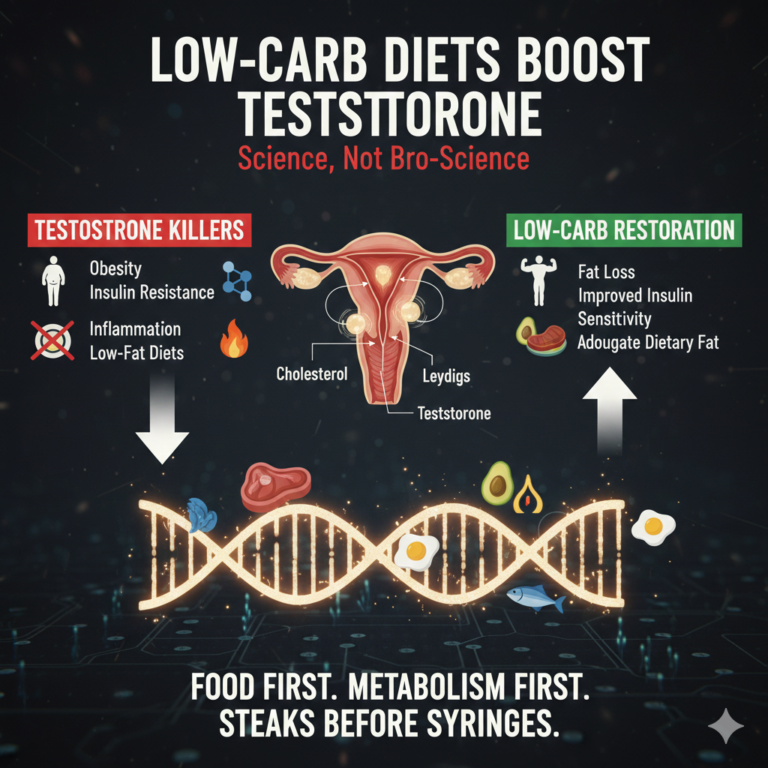 Low-Carb Diets Boost Testosterone