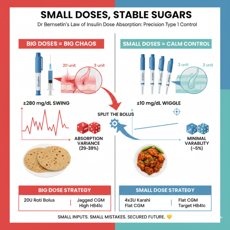 Small Doses, Stable Sugars The Law That Changes Type 1 Control